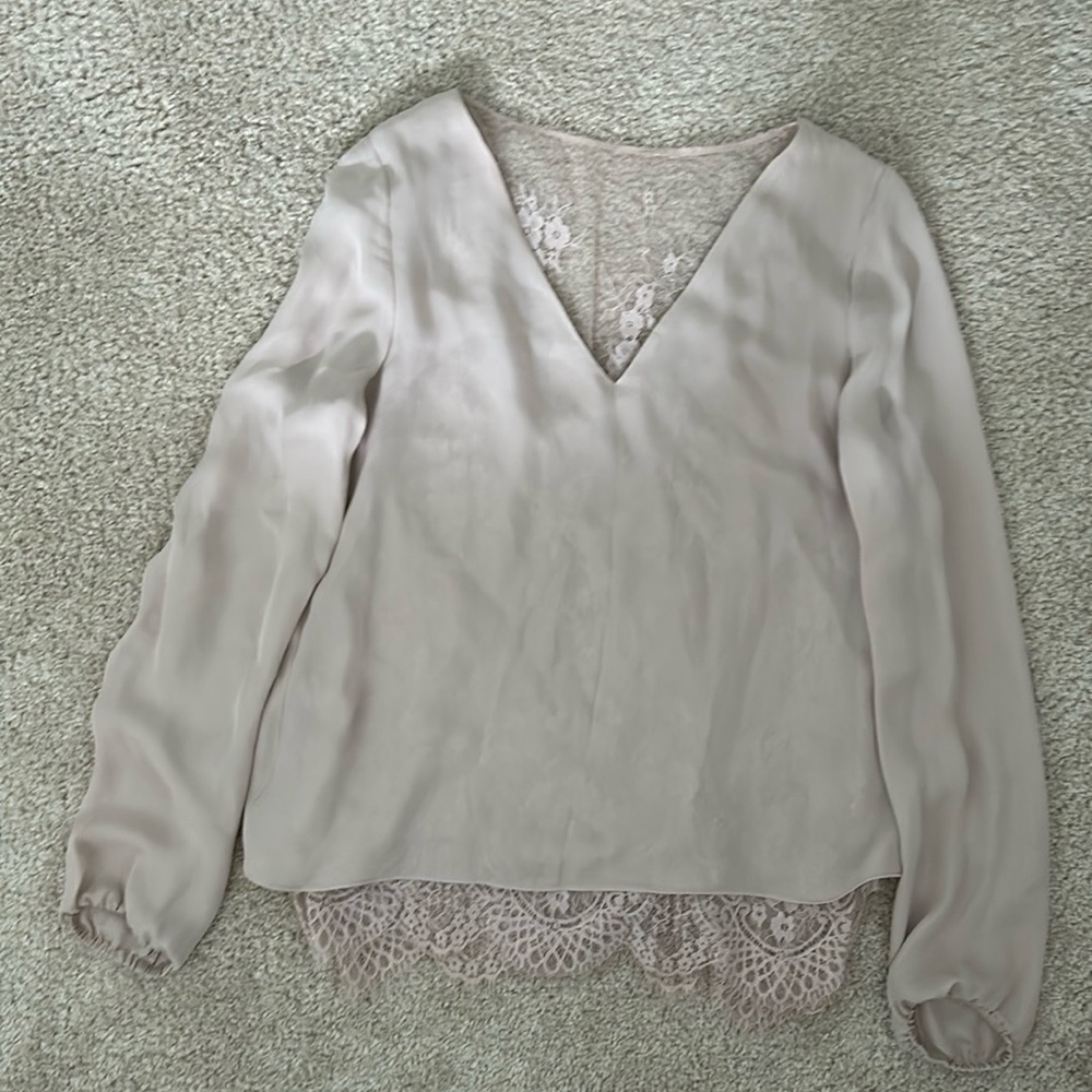 Beautiful silk and lace blouse
